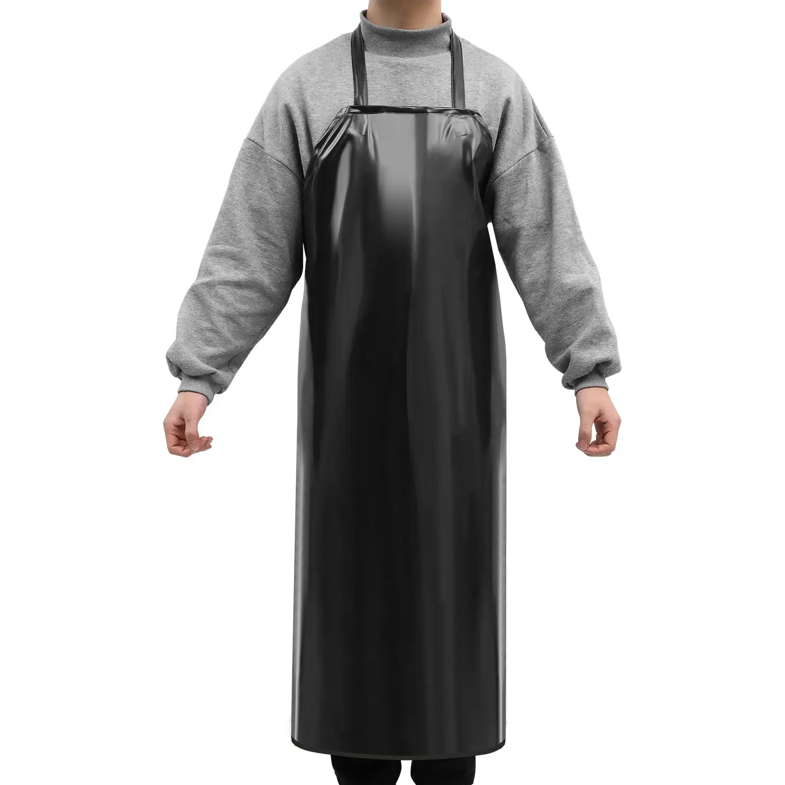 Waterproof Oilproof PVC Apron 110x80cm Black Industrial Grade Water Chemicals Paint Grease Suitable Kitchen Cleaning
Waterproof Oilproof PVC Apron 110x80cm Black Industrial Grade Water Chemicals Paint Grease Suitable Kitchen Cleaning