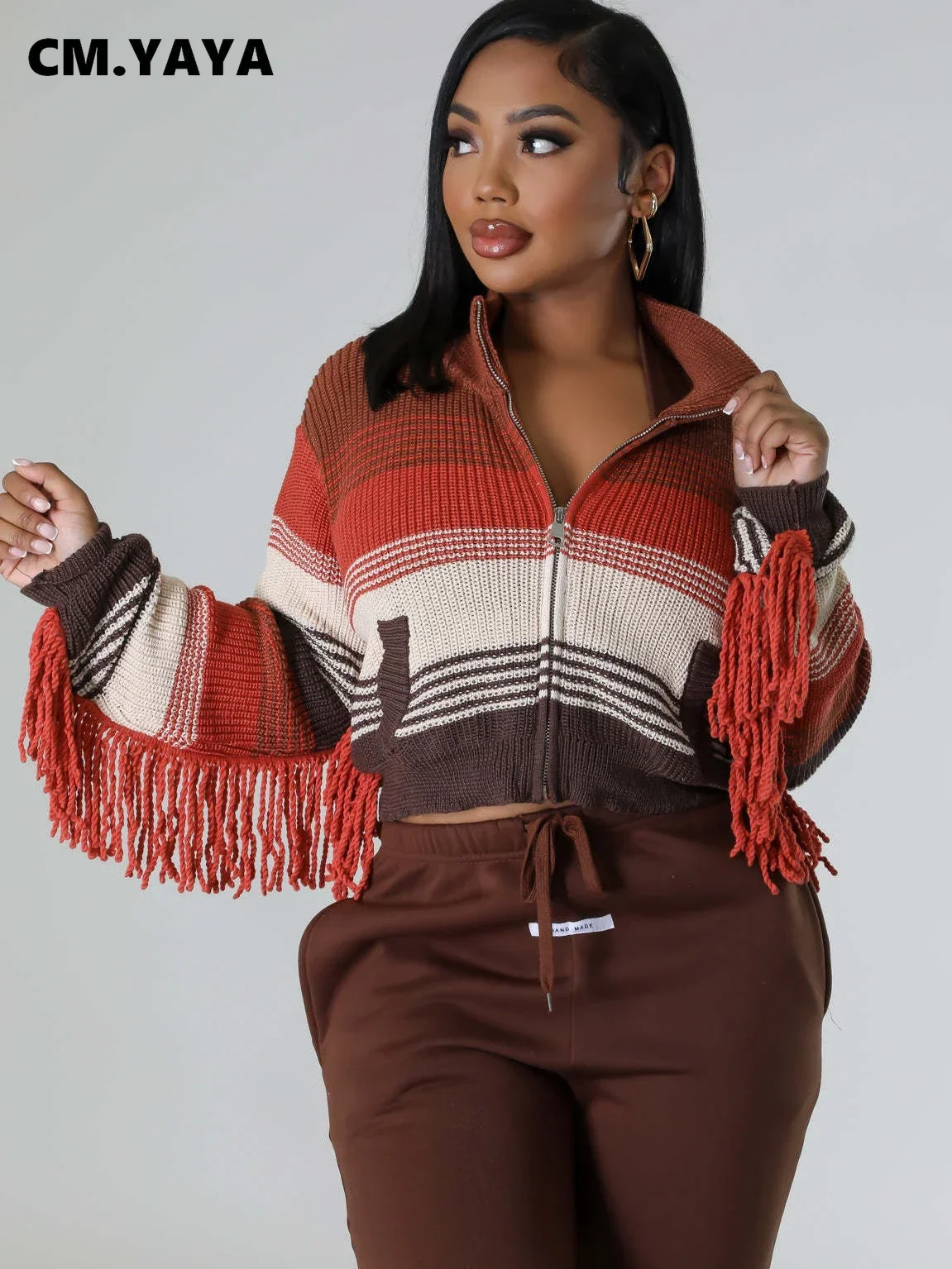 Women Fashion Knit Ribbed Zipper Fly Tassel Cargidans 2024 Streetwear Winter Straight Oversized Jumpers Sweaters
Women Fashion Knit Ribbed Zipper Fly Tassel Cargidans 2024 Streetwear Winter Straight Oversized Jumpers Sweaters
