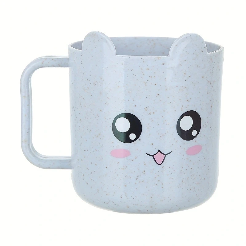 1pc-Household essentials: Wheat straw cartoon shaped mouthwash cup with handle, bathroom beverage cup, washing brush cup
1pc-Household essentials: Wheat straw cartoon shaped mouthwash cup with handle, bathroom beverage cup, washing brush cup