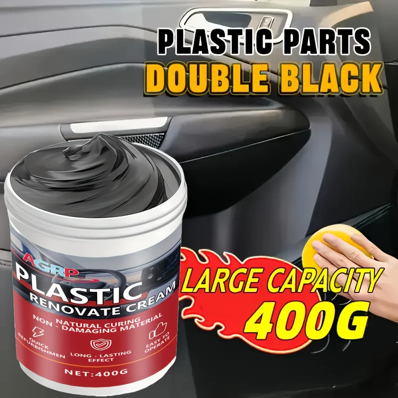 400g Car Plastic Trim Restorer Wax - Interior & Exterior Detailing Polish for Dashboard, Bumper, Tire & Paint | High Gloss Shine, Anti-Fade Car Accessories Must Haves
400g Car Plastic Trim Restorer Wax - Interior & Exterior Detailing Polish for Dashboard, Bumper, Tire & Paint | High Gloss Shine, Anti-Fade Car Accessories Must Haves