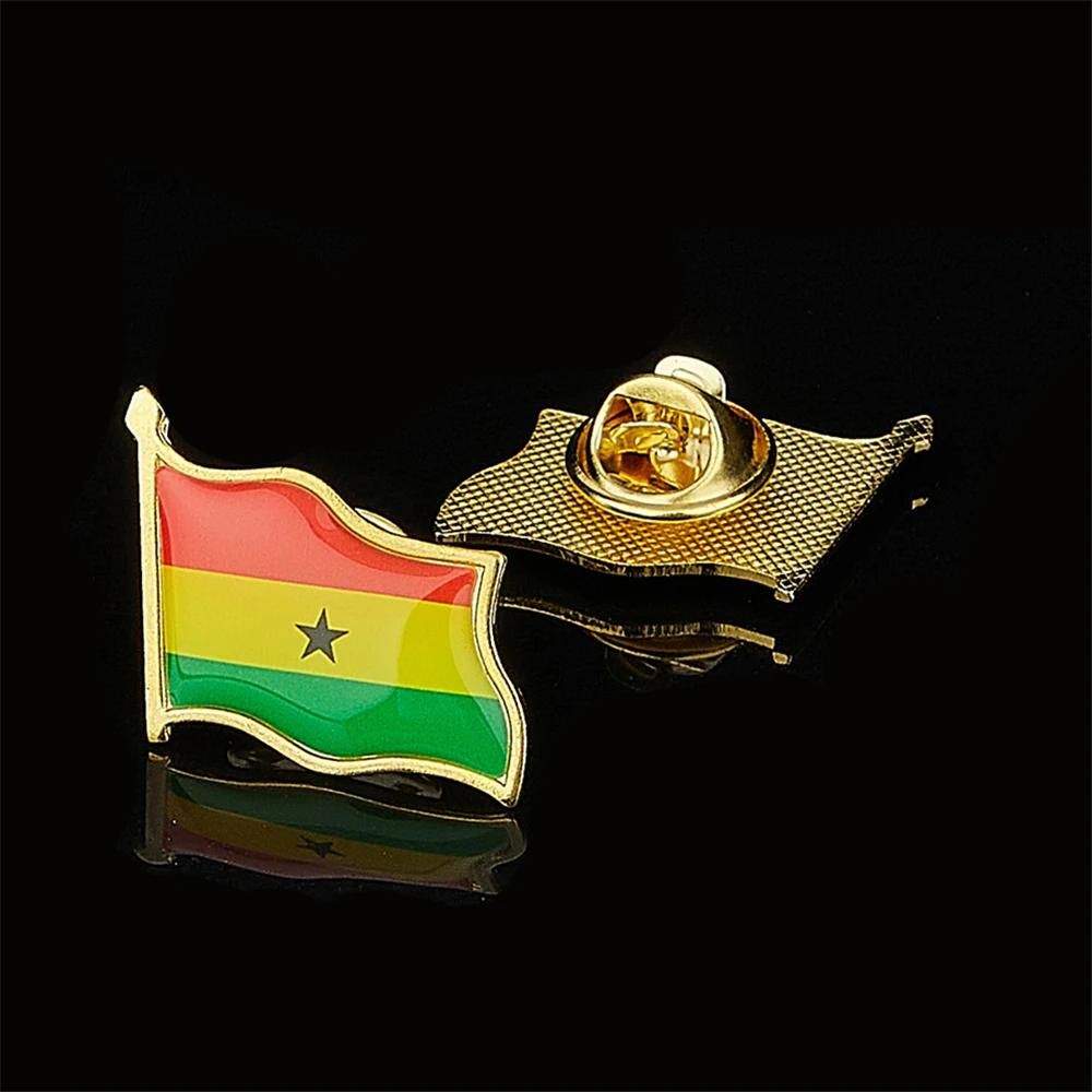 African Country The Republic of Ghana Pin Brooch Waving National Flag Badge Brooch W/ Butterfly Clip Clothes Acessories
African Country The Republic of Ghana Pin Brooch Waving National Flag Badge Brooch W/ Butterfly Clip Clothes Acessories