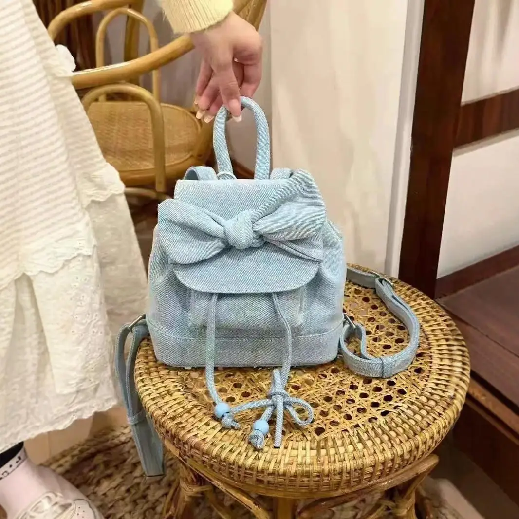 JIAERDI Sweet Bow Denim Backpacks Women New Retro Travel Harajuku Pocket Mini Backpack Student Vintage Y2k Mochila Aesthetic
JIAERDI Sweet Bow Denim Backpacks Women New Retro Travel Harajuku Pocket Mini Backpack Student Vintage Y2k Mochila Aesthetic
