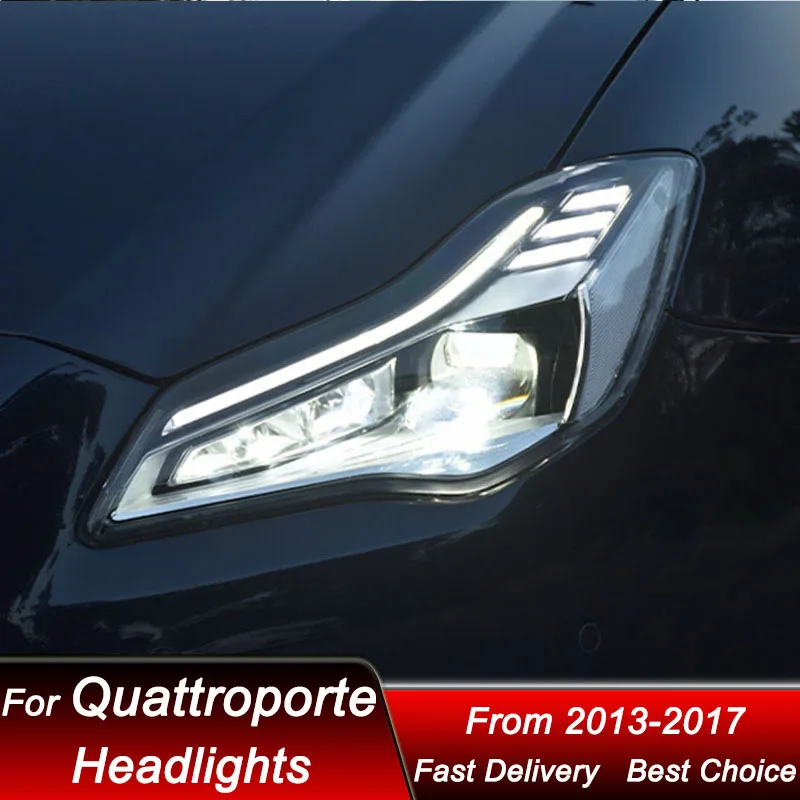 Car Headlights For Maserati Quattroporte 2013-2017 new style full LED Headlamp Assembly Upgrade Projector Lens Accessories Kit
Car Headlights For Maserati Quattroporte 2013-2017 new style full LED Headlamp Assembly Upgrade Projector Lens Accessories Kit