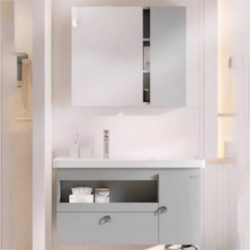 Wooden Organizer Bathroom Cabinet Drawers Gray Washroom Storage Bathroom Cabinet Space Saver Badkamer Kastje Home Furniture
Wooden Organizer Bathroom Cabinet Drawers Gray Washroom Storage Bathroom Cabinet Space Saver Badkamer Kastje Home Furniture