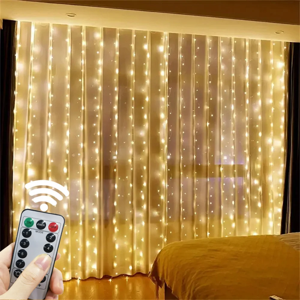 Wedding Decoration Remote Control Festoon Christmas Party for Home Room LED Curtain Garland on The Window USB Fairy String Light
Wedding Decoration Remote Control Festoon Christmas Party for Home Room LED Curtain Garland on The Window USB Fairy String Light