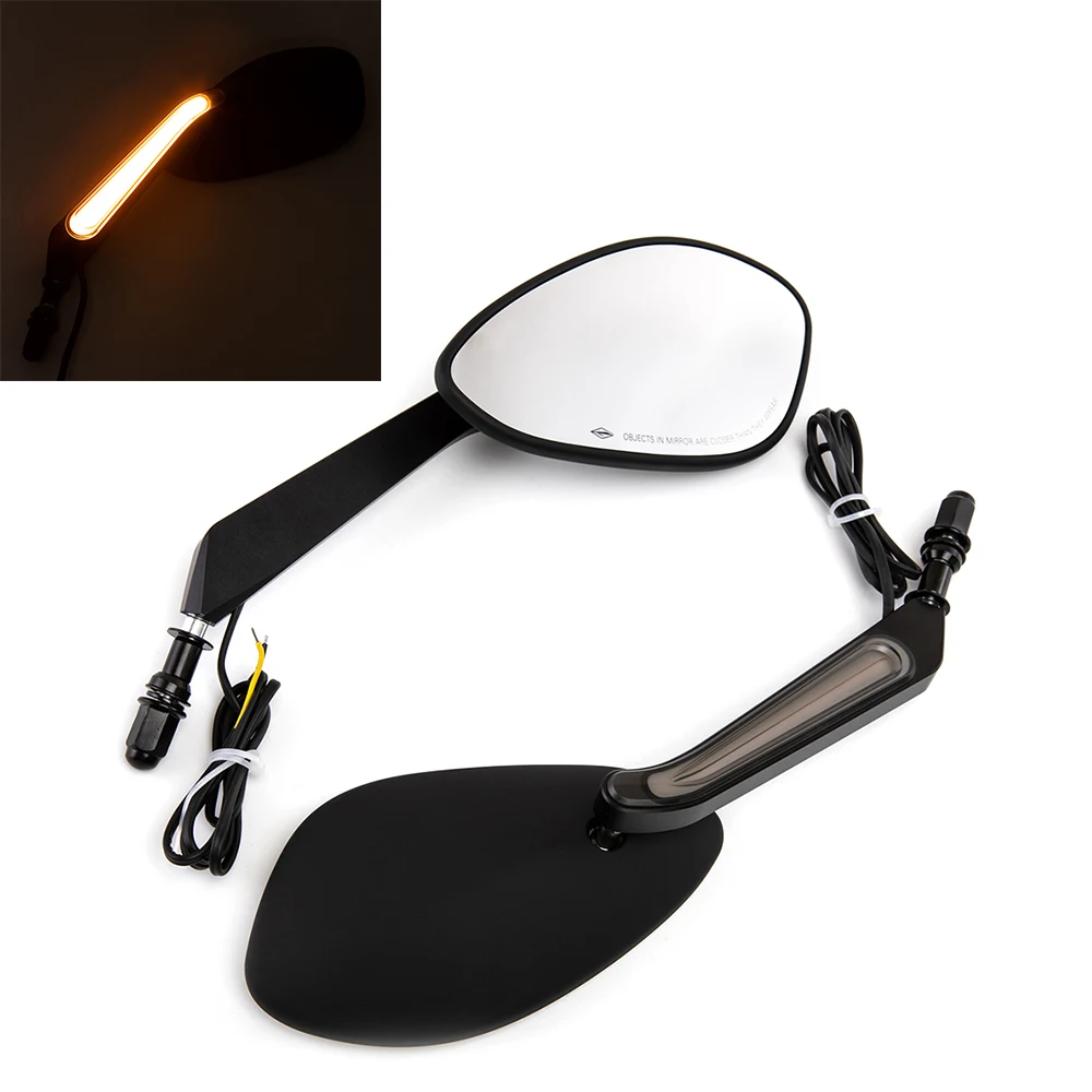 Motorcycle Mirrors Rear View Mirror with LED Signals for Dyna Softail Touring Models Road King Street Glide Electra Glide
Motorcycle Mirrors Rear View Mirror with LED Signals for Dyna Softail Touring Models Road King Street Glide Electra Glide