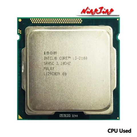 Intel Core i3-2100 i3 2100 3,1 GHz Usado CPU Dual-Core 3M 65W LGA 1155