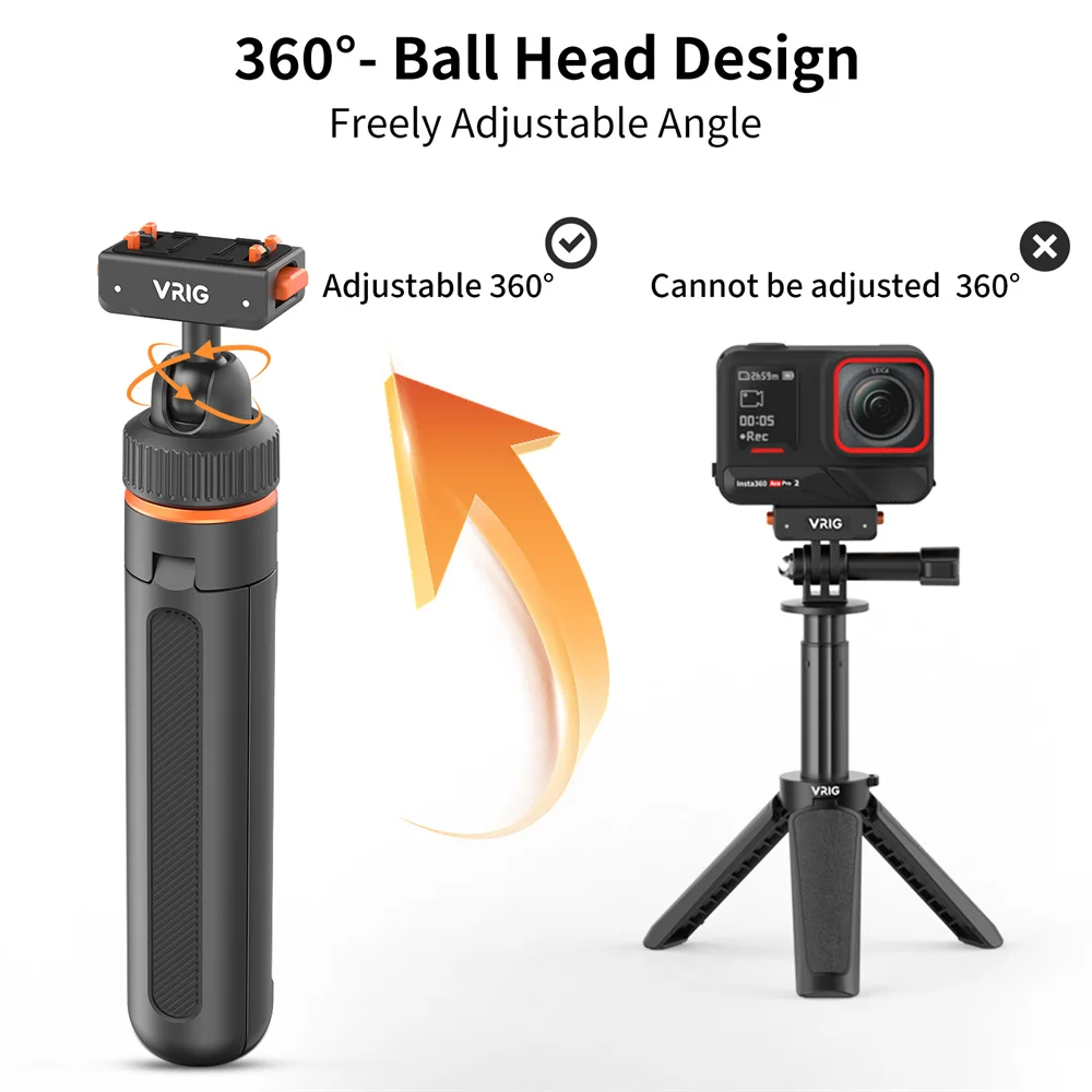 Магнитная быстросъемная селфи-палка VRIG для Insta360/Acepro/Ace Pro 2/X5, ручной монопод, мини-штатив, удлинитель для камеры
Магнитная быстросъемная селфи-палка VRIG для Insta360/Acepro/Ace Pro 2/X5, ручной монопод, мини-штатив, удлинитель для камеры