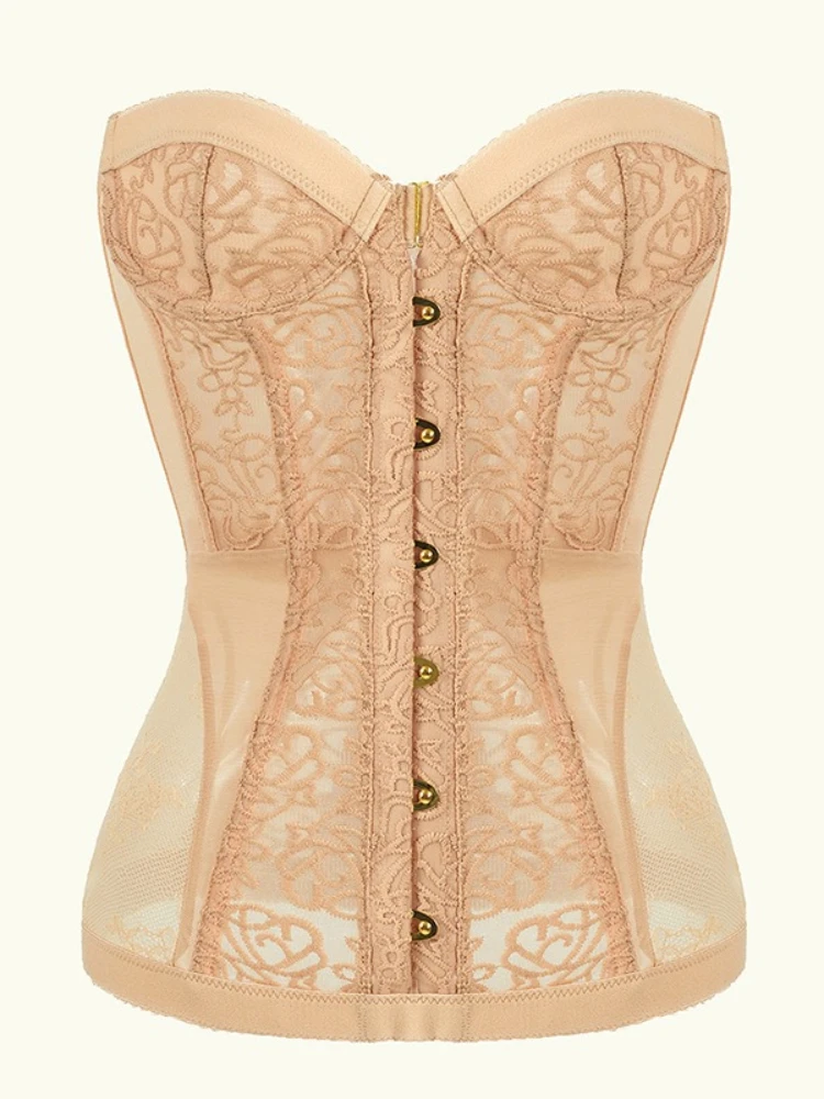 Foamlina 2026 New Sexy Lace-Up Bandage Corset Top Women's Strapless Single Row Hooks See-Through Mesh Boned Bustier Body Shaper
Foamlina 2026 New Sexy Lace-Up Bandage Corset Top Women's Strapless Single Row Hooks See-Through Mesh Boned Bustier Body Shaper