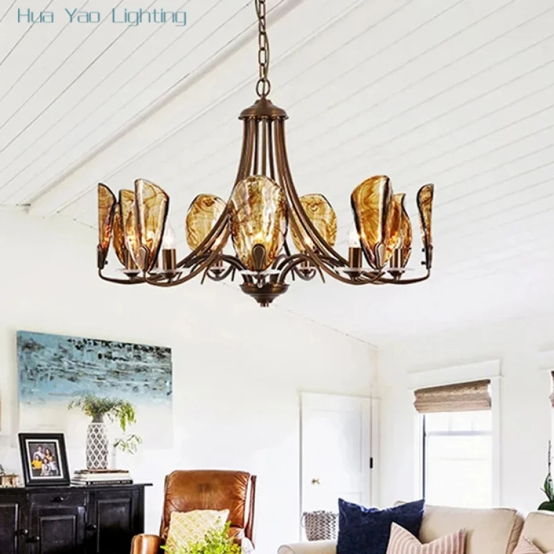 Copper Chandelier For Living Room Bedroom Dining Room Kitchen Villa Luxury Retro Smoked Glass Hanging Lamp Bronze Pendant Light
Copper Chandelier For Living Room Bedroom Dining Room Kitchen Villa Luxury Retro Smoked Glass Hanging Lamp Bronze Pendant Light