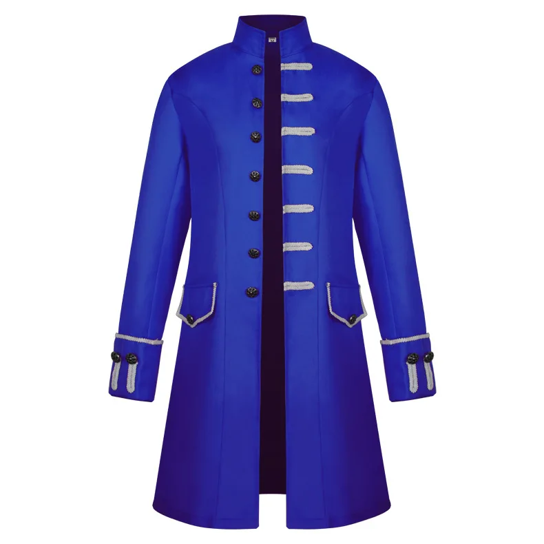 European American Men's Medieval Trench Coat Steampunk Retro Stand Collar Uniform for Cosplay
European American Men's Medieval Trench Coat Steampunk Retro Stand Collar Uniform for Cosplay