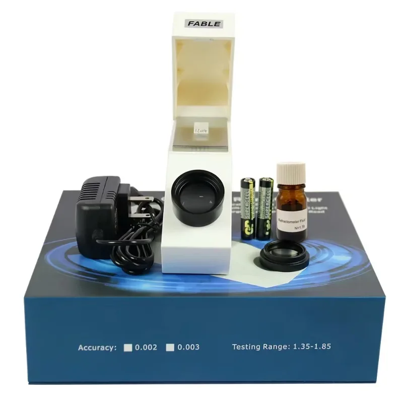 Professional Gemological Instrument Measuring Refractive Index Gemstone Refractometer with More Accuracy of 0.002
Professional Gemological Instrument Measuring Refractive Index Gemstone Refractometer with More Accuracy of 0.002