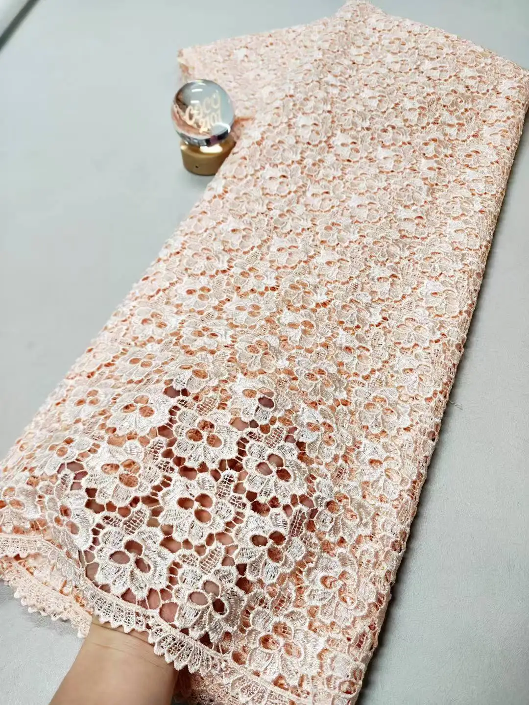 Nigerian Tulle Lace 5Yards Beaded French Guipure with Sequins Embroidery for Wedding Dress & Party Gown African Bridal Fabric
Nigerian Tulle Lace 5Yards Beaded French Guipure with Sequins Embroidery for Wedding Dress & Party Gown African Bridal Fabric