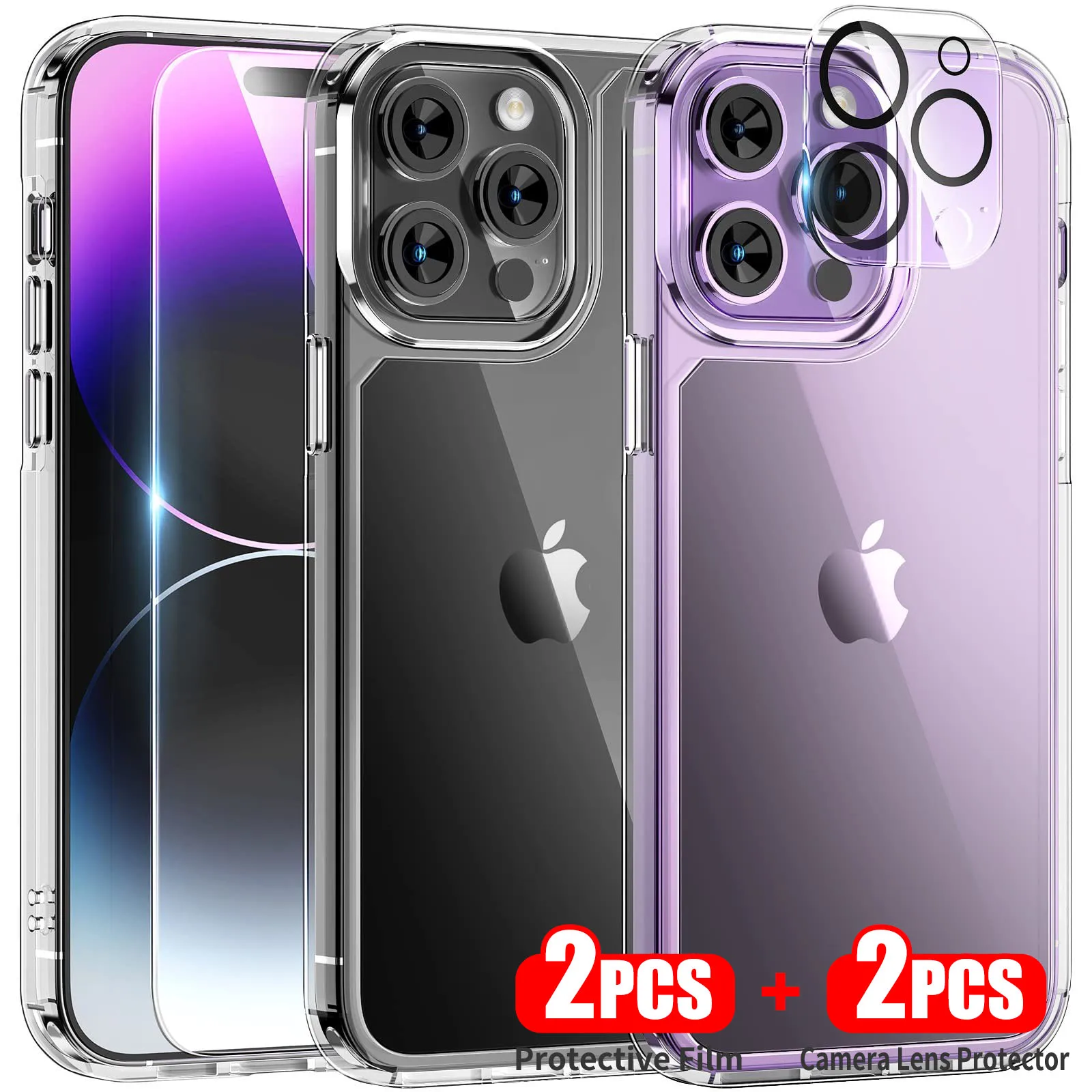 Закаленное стекло HD для iPhone 14, 13, 12 Pro Max, защита экрана, 2 упаковки, защита объектива камеры + 2 упаковки, защитная пленка
Закаленное стекло HD для iPhone 14, 13, 12 Pro Max, защита экрана, 2 упаковки, защита объектива камеры + 2 упаковки, защитная пленка