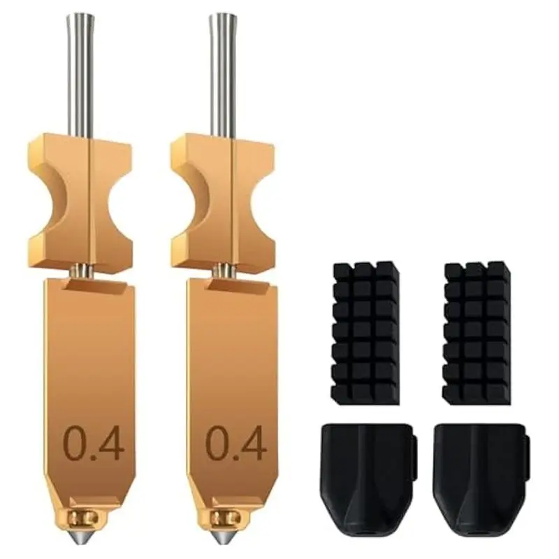 A41Z-2Packs For FLASHFORGE AD5X Upgraded 3D Printer 0.4Mm Hotend Nozzle Assembly,Extra 2PCS Silicone Sock+ 2PCS Nozzle Brush
A41Z-2Packs For FLASHFORGE AD5X Upgraded 3D Printer 0.4Mm Hotend Nozzle Assembly,Extra 2PCS Silicone Sock+ 2PCS Nozzle Brush