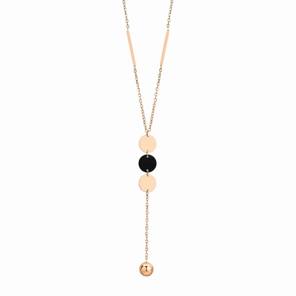 Autumn and winter long rose gold pendant sweater chain women's accessories cold style temperament jewelry
Autumn and winter long rose gold pendant sweater chain women's accessories cold style temperament jewelry