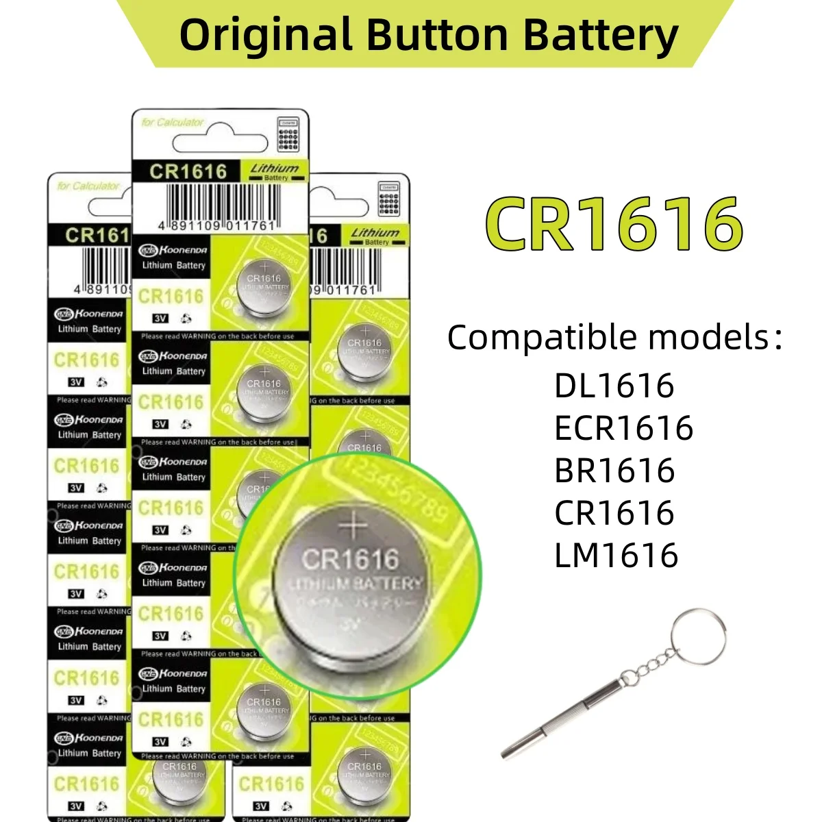 5-100PCS CR1616 Lithium Button Battery LM1616 DL1616 BR1616 5021LC CR 1616 3V Coin Cell For Watch Remote Calculator Car Key
5-100PCS CR1616 Lithium Button Battery LM1616 DL1616 BR1616 5021LC CR 1616 3V Coin Cell For Watch Remote Calculator Car Key