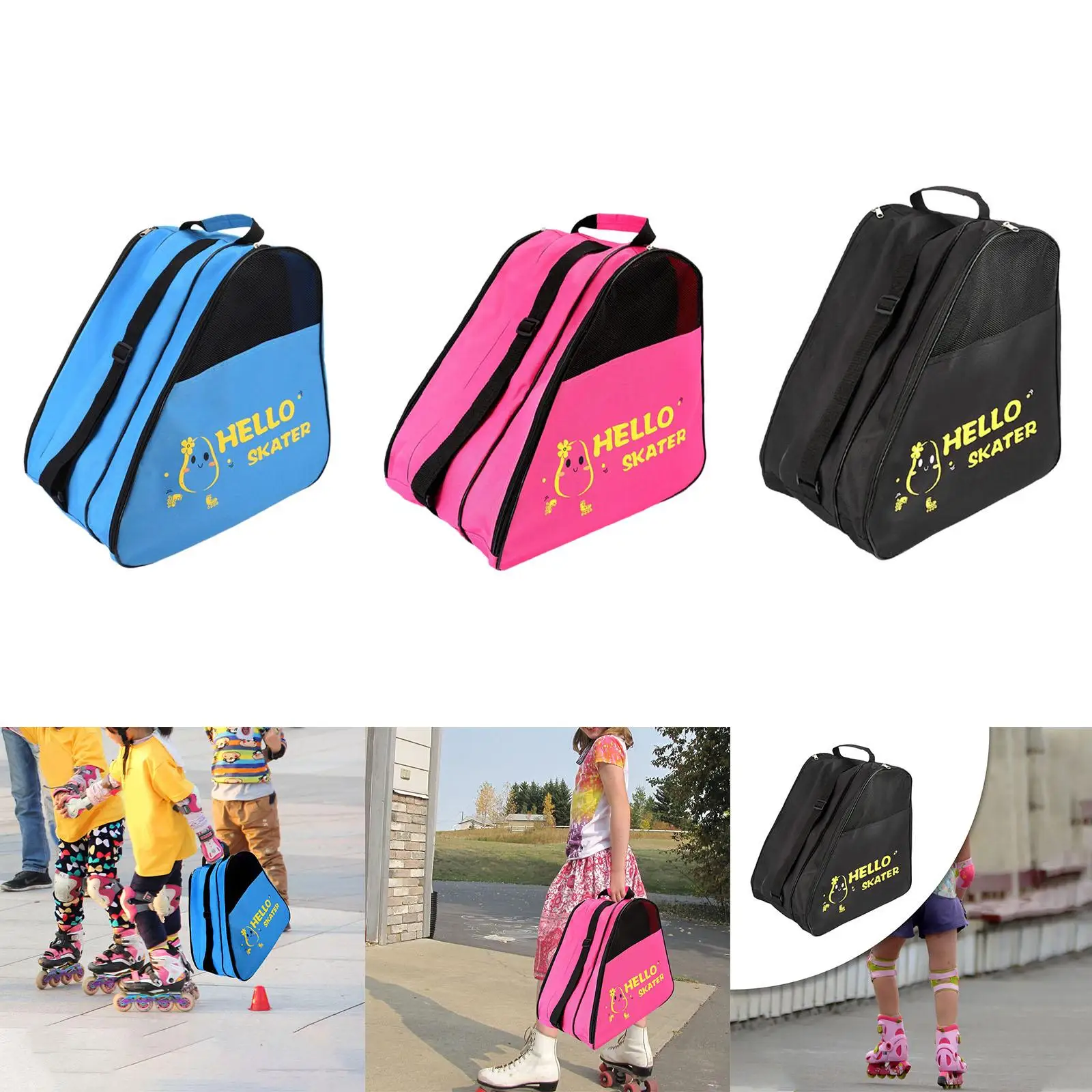 Roller Skates Storage Bag Oxford Cloth Breathable Accessories with Handle Handbag for Children Inline Skates Training Kids Men
Roller Skates Storage Bag Oxford Cloth Breathable Accessories with Handle Handbag for Children Inline Skates Training Kids Men