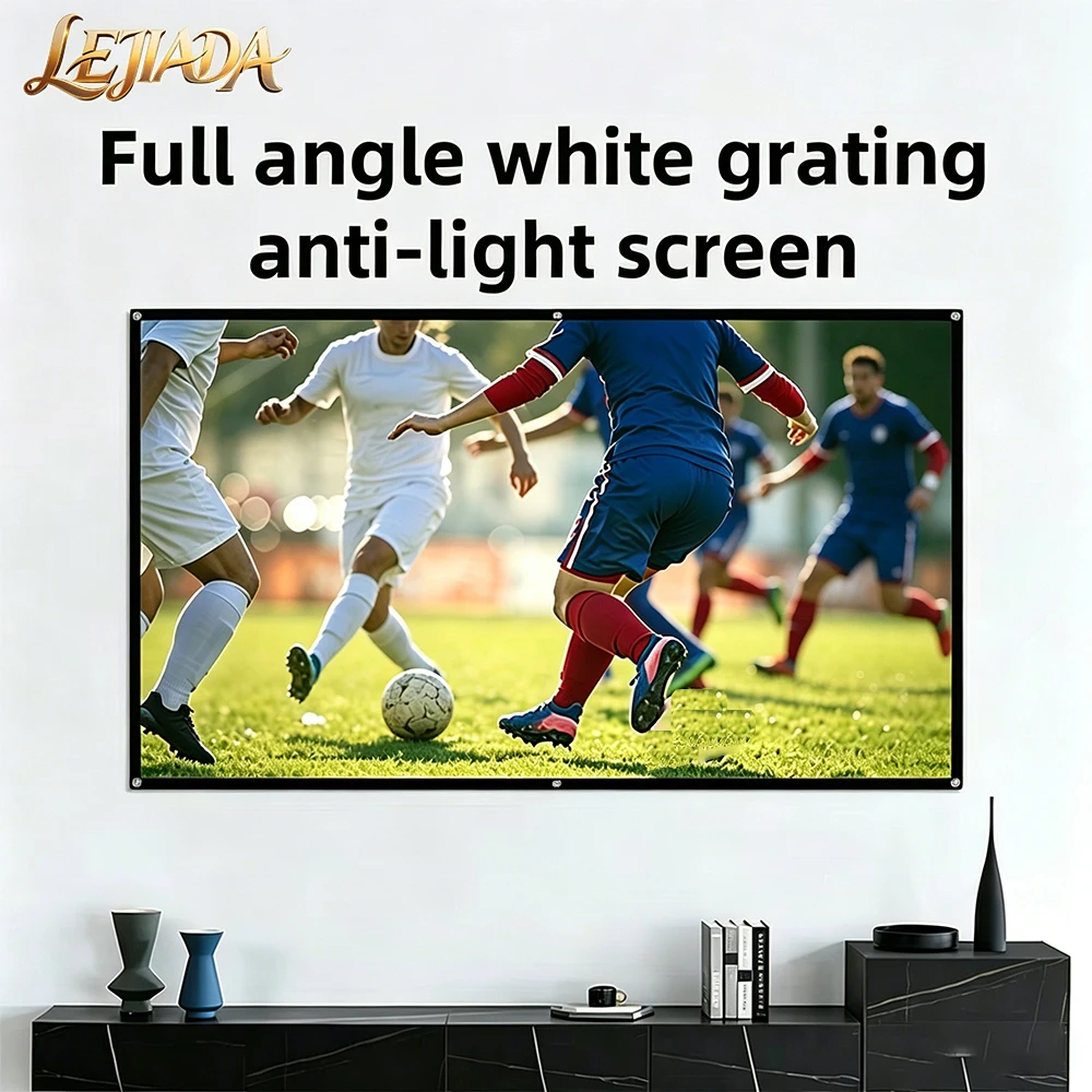 LEJIADA White Grid Anti-Light 16:9 Projector Screen 4K HD Picture Quality 160° Wide Viewing Angle 2.2+ High Gain 60/100/130inch
LEJIADA White Grid Anti-Light 16:9 Projector Screen 4K HD Picture Quality 160° Wide Viewing Angle 2.2+ High Gain 60/100/130inch