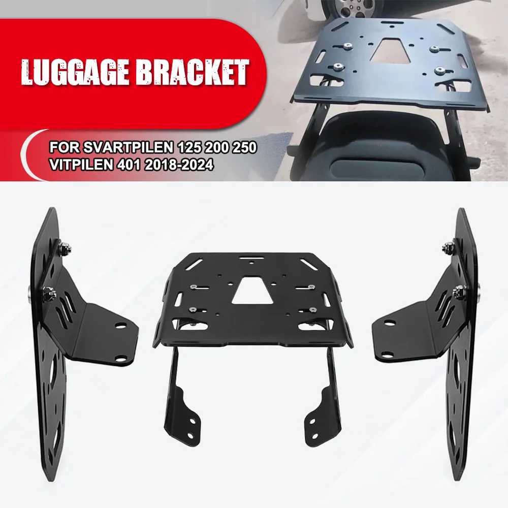 Motorcycle For Husqvarna SVARTPILEN 125 200 250 VITPILEN 401 2018-2024 Rear Luggage Rack Cargo Rack Saddlebag Holder Accessories
Motorcycle For Husqvarna SVARTPILEN 125 200 250 VITPILEN 401 2018-2024 Rear Luggage Rack Cargo Rack Saddlebag Holder Accessories