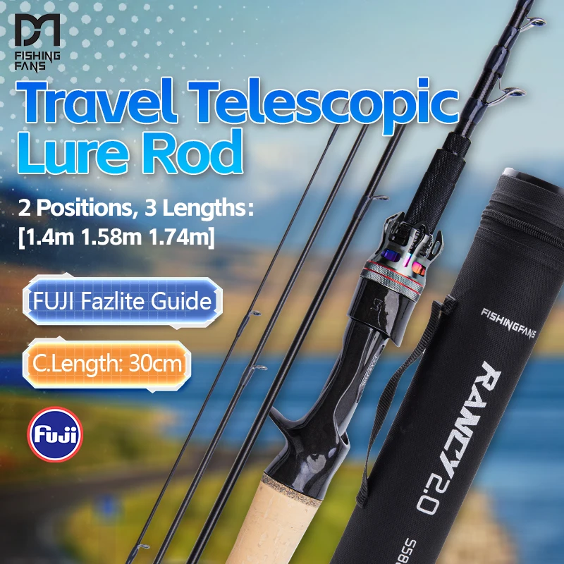 FISHINGFANS RANCY 2.0 UL ULTRALIGHT POWER 1-7G TELESCOPIC JOINTED FUJI FAZLTE GUIDE AA CORK TRAVEL FISHING ROD WITH PVC TUBE
FISHINGFANS RANCY 2.0 UL ULTRALIGHT POWER 1-7G TELESCOPIC JOINTED FUJI FAZLTE GUIDE AA CORK TRAVEL FISHING ROD WITH PVC TUBE