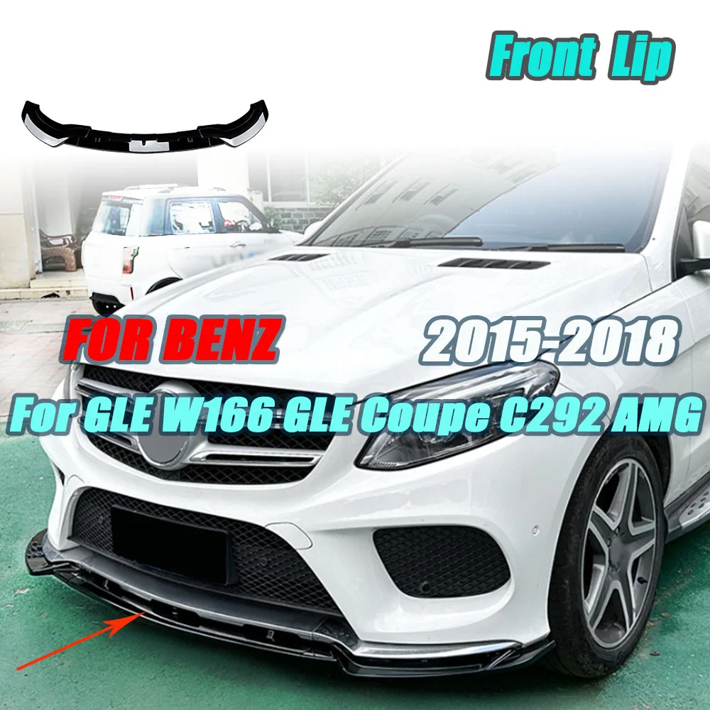 JCYECF Front Bumper Lip Spoiler Body Kits Front Lip Guard For Benz GLE W166 GLE Coupe C292 AMG 2015-2018 Gloss Black
JCYECF Front Bumper Lip Spoiler Body Kits Front Lip Guard For Benz GLE W166 GLE Coupe C292 AMG 2015-2018 Gloss Black