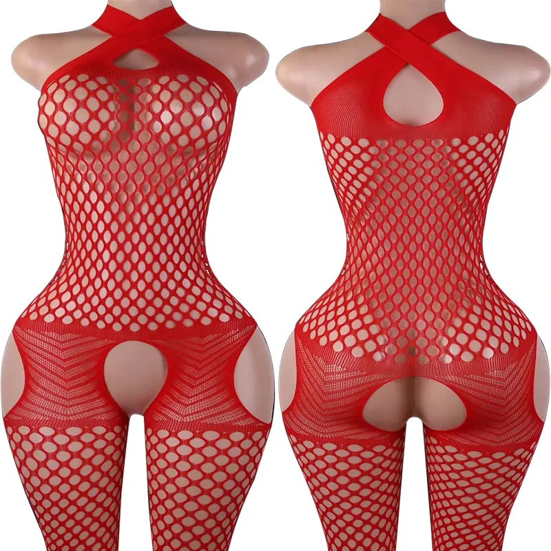 High Fishnet One-Piece Teddy Baby Doll Dress Sexy Costumes Erotic Crotchless Lingerie Women Full Body Stockings Cosplay Lenceria
High Fishnet One-Piece Teddy Baby Doll Dress Sexy Costumes Erotic Crotchless Lingerie Women Full Body Stockings Cosplay Lenceria