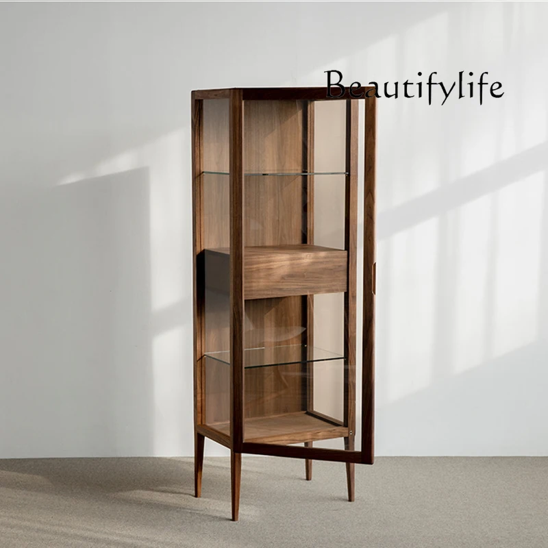 Nordic Antique Style Solid Wood Glass Wine Cabinet Household Minimalist Display Cabinet
Nordic Antique Style Solid Wood Glass Wine Cabinet Household Minimalist Display Cabinet