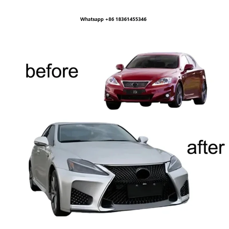 For IS250 IS300 2006-2012 Upgrade Package Car Front Bumper Body Kit
For IS250 IS300 2006-2012 Upgrade Package Car Front Bumper Body Kit