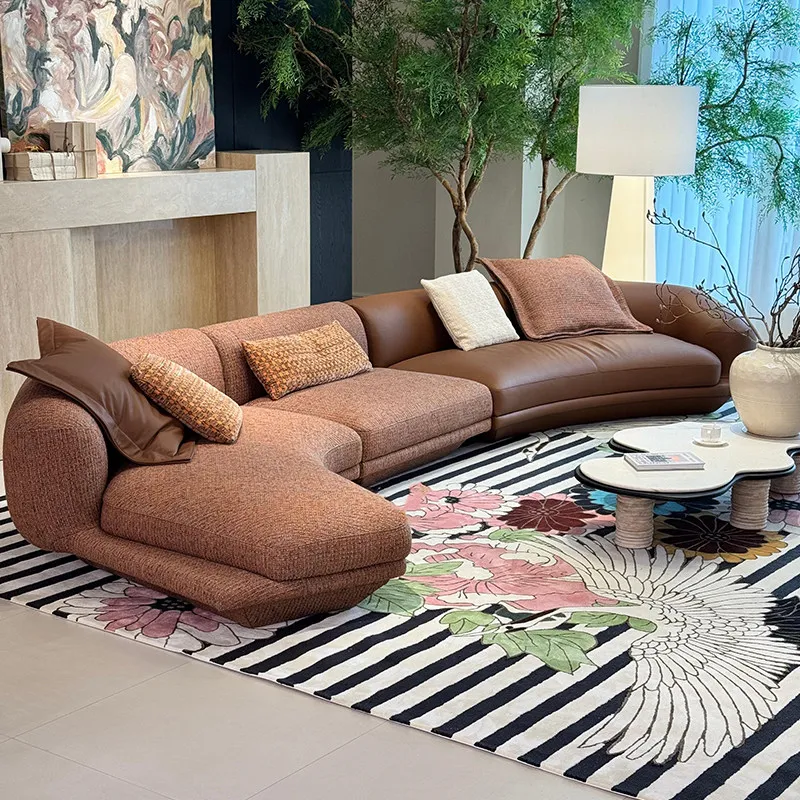 Special-shaped corner sofa Curved corner living room sofa
Special-shaped corner sofa Curved corner living room sofa