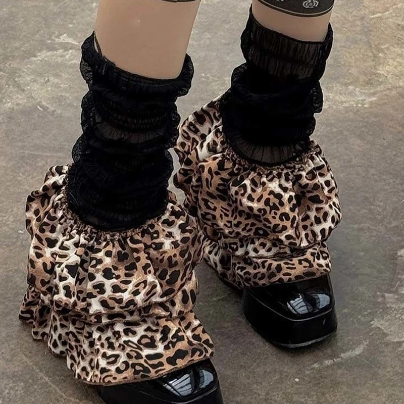Spicy Girls Leopard Print Leg Warmer Winter Warm Harajuku Piled Calf Boot Socks Y2k Lace Leg Cover Lolita Gothic Japanese Socks
Spicy Girls Leopard Print Leg Warmer Winter Warm Harajuku Piled Calf Boot Socks Y2k Lace Leg Cover Lolita Gothic Japanese Socks