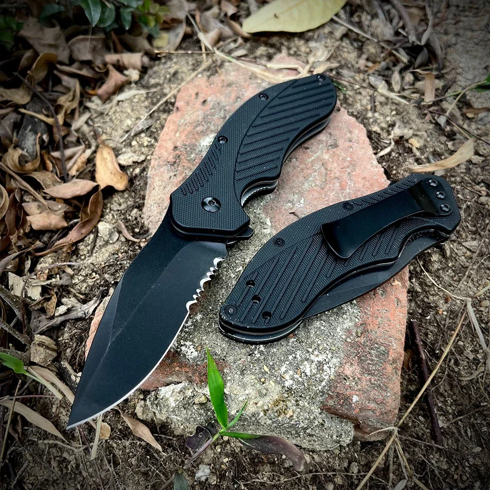 KS 1605 Portable Outdoor Survival Folding Knife 8CR13Mov Steel Blade Nylon Fiber Handle EDC Camping Adventure Pocket Knife
KS 1605 Portable Outdoor Survival Folding Knife 8CR13Mov Steel Blade Nylon Fiber Handle EDC Camping Adventure Pocket Knife