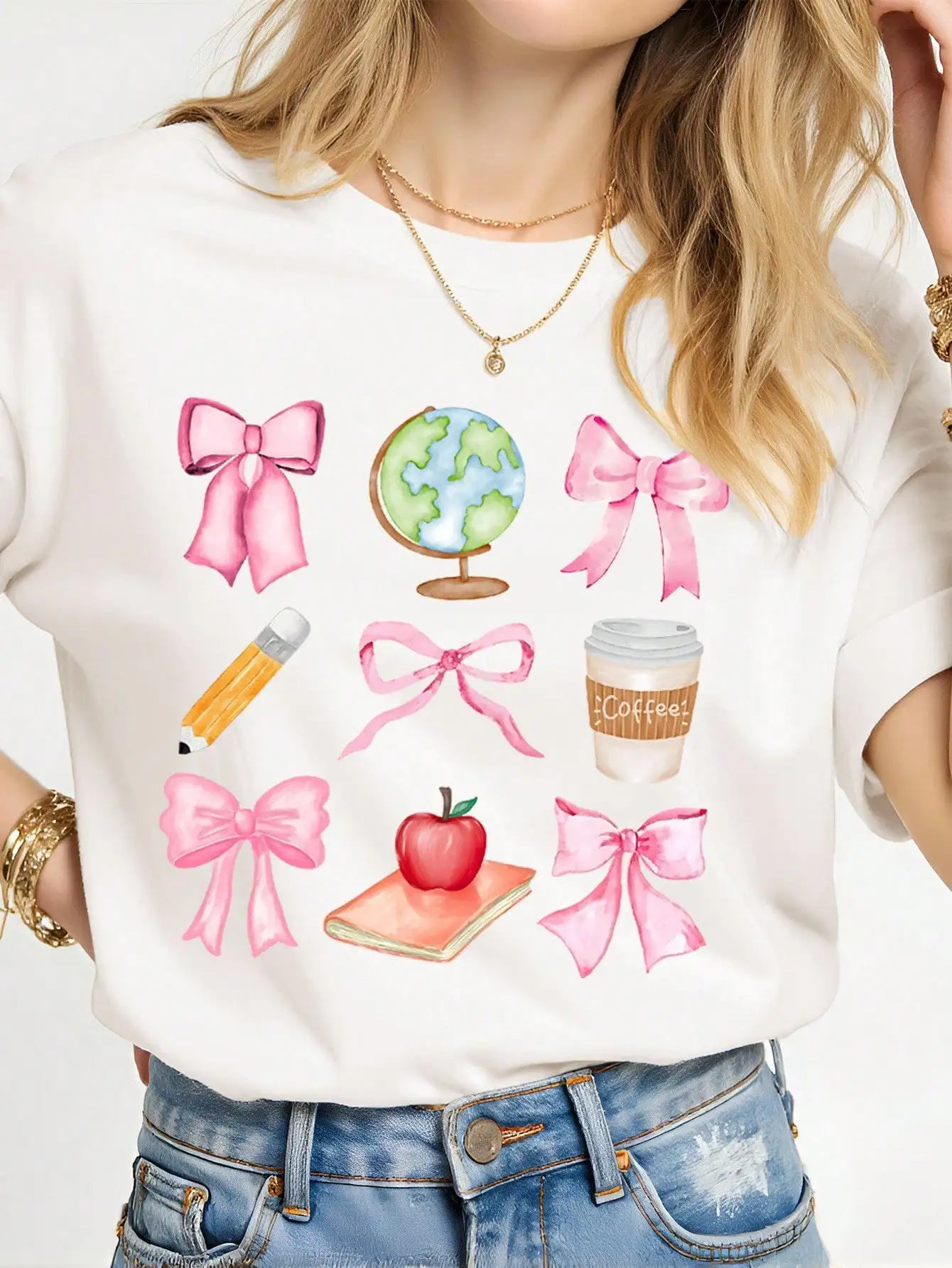 Женская футболка с короткими рукавами и принтом размера PLUS, свободная и повседневная, мягкая, удобная и дышащая, для занятий спортом на открытом воздухе
Женская футболка с короткими рукавами и принтом размера PLUS, свободная и повседневная, мягкая, удобная и дышащая, для занятий спортом на открытом воздухе