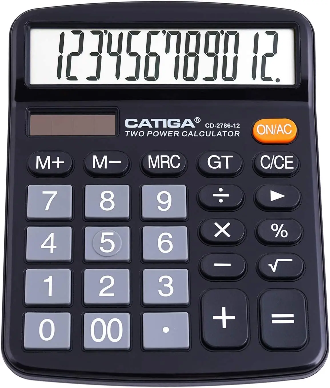 12-Digit Desktop Calculator with Large LCD & Big Buttons, Dual Power Solar & Battery, Basic 4 Function for School, Office, Home
12-Digit Desktop Calculator with Large LCD & Big Buttons, Dual Power Solar & Battery, Basic 4 Function for School, Office, Home