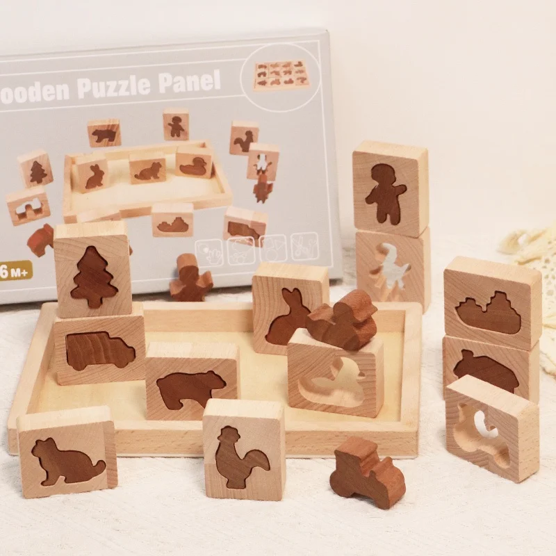 Wooden Shape Sorting Blocks Puzzle Kids Early Educational Learning Toy Animal Matching Board for Toddlers Infants
Wooden Shape Sorting Blocks Puzzle Kids Early Educational Learning Toy Animal Matching Board for Toddlers Infants
