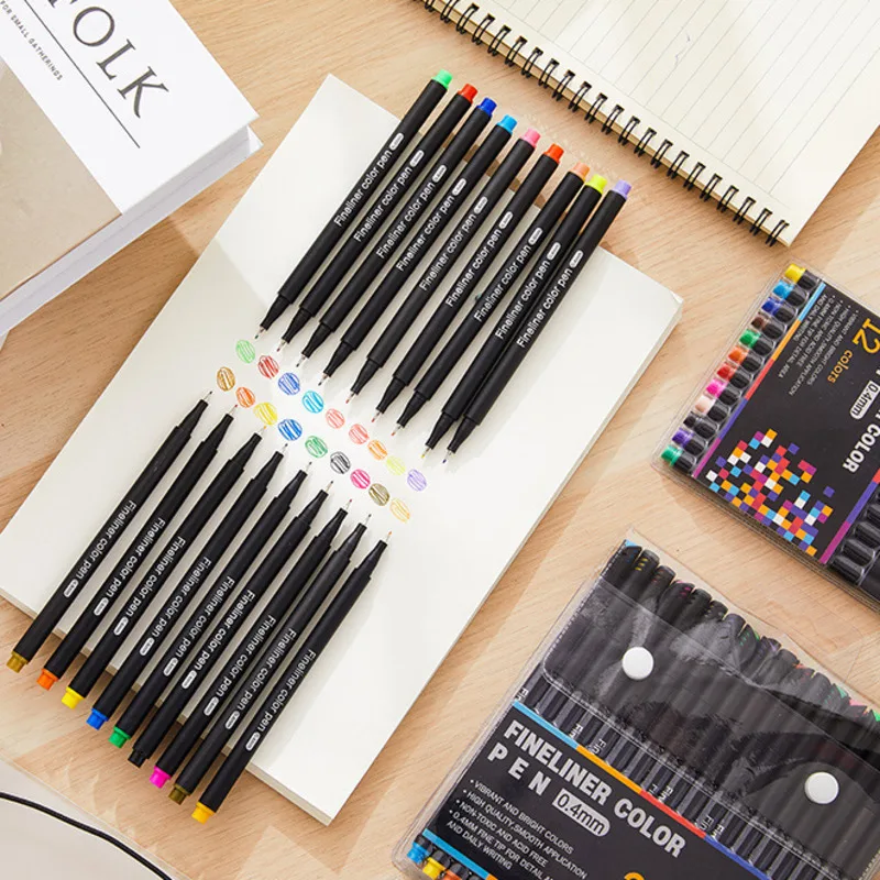 Color Water-based Line Pen 12/24/36/48/60/100 Color Pens Drawing Brush Edge Drawing Hand Account Fine Needle Pen Art Painting
Color Water-based Line Pen 12/24/36/48/60/100 Color Pens Drawing Brush Edge Drawing Hand Account Fine Needle Pen Art Painting