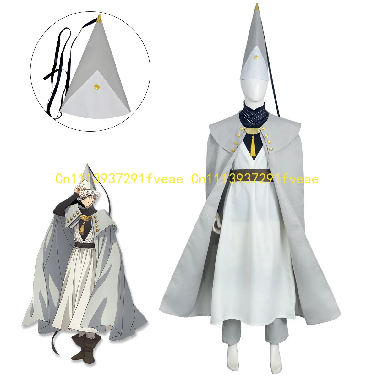 Cosplay Qifrey Costume Witch Hat Atelier Anime Magician Robe Cloak Belt Pointed Hat FullSet DIY Halloween Disguise Ornament
Cosplay Qifrey Costume Witch Hat Atelier Anime Magician Robe Cloak Belt Pointed Hat FullSet DIY Halloween Disguise Ornament