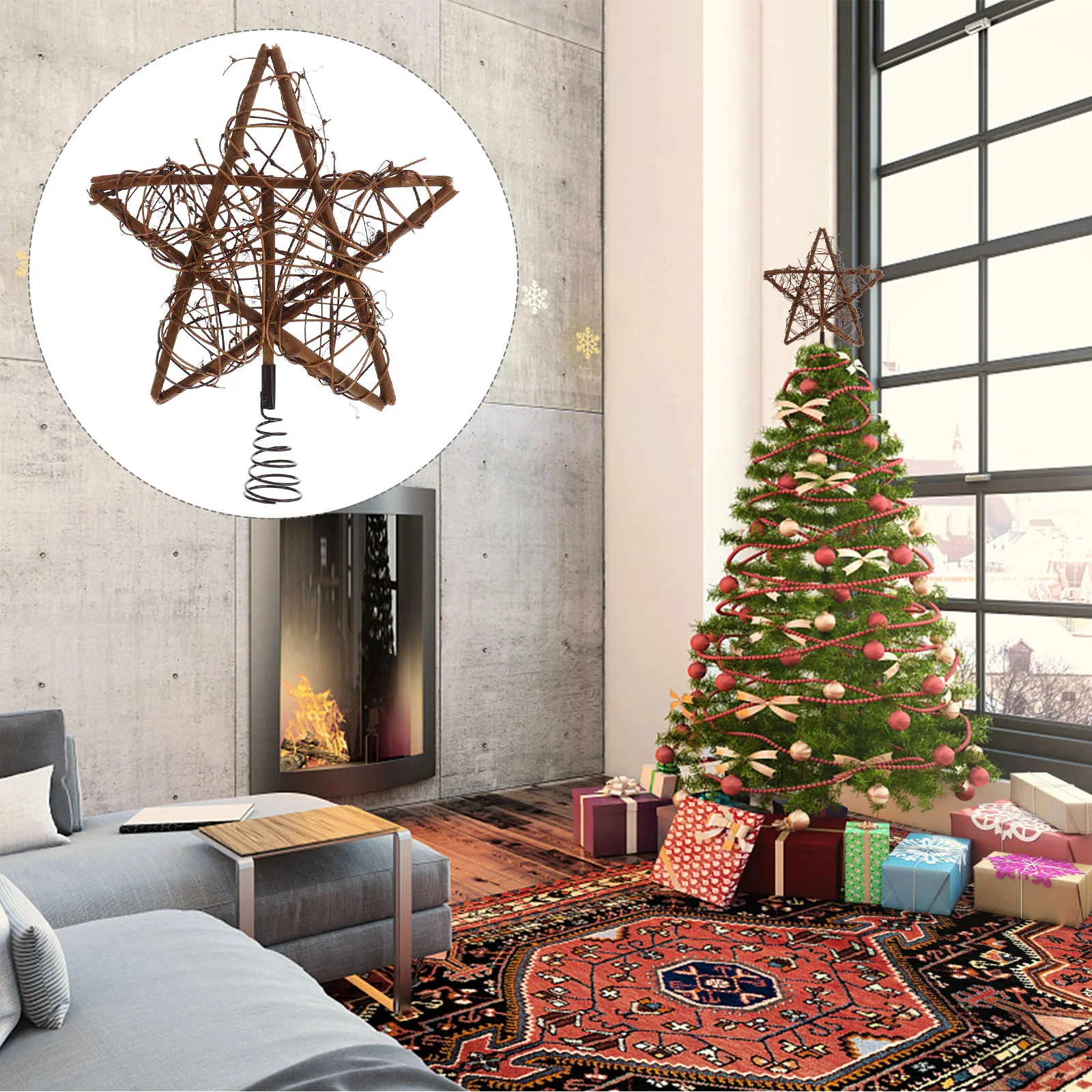 Christmas Tree Top Decoration Prop Projector Five-pointed Star Wooden Xmas Toppers Adornment Fall Decorations for Home
Christmas Tree Top Decoration Prop Projector Five-pointed Star Wooden Xmas Toppers Adornment Fall Decorations for Home