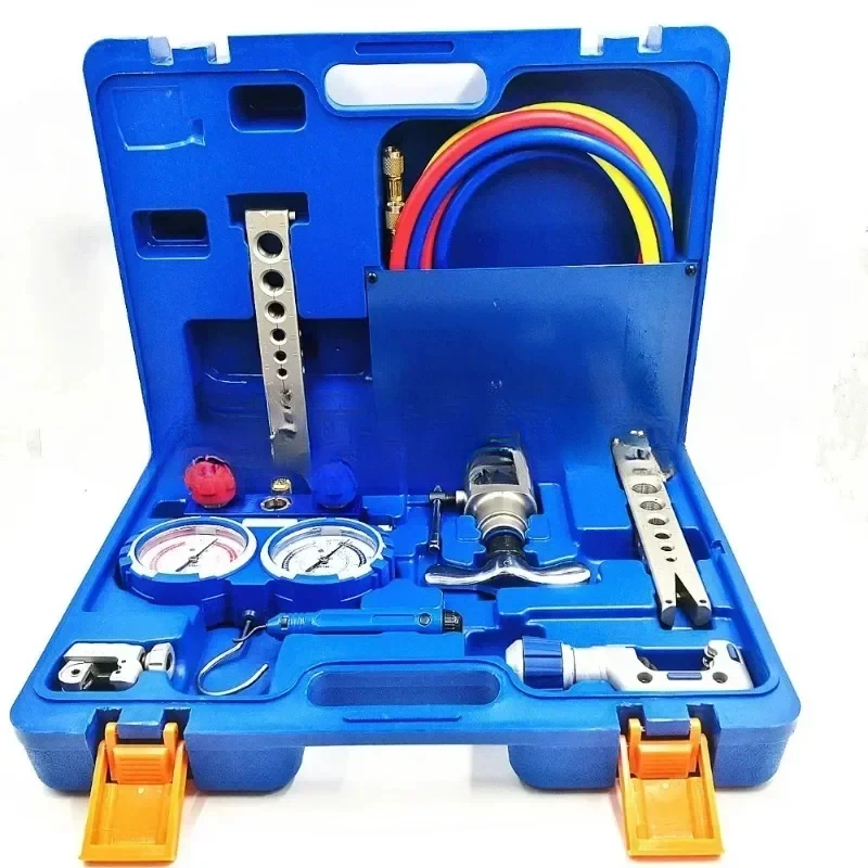 VTB-5B Refrigeration Integrated Flare Tool Kit Refrigeration Tool Kit Expander Kit with R410 Refrigerant
VTB-5B Refrigeration Integrated Flare Tool Kit Refrigeration Tool Kit Expander Kit with R410 Refrigerant