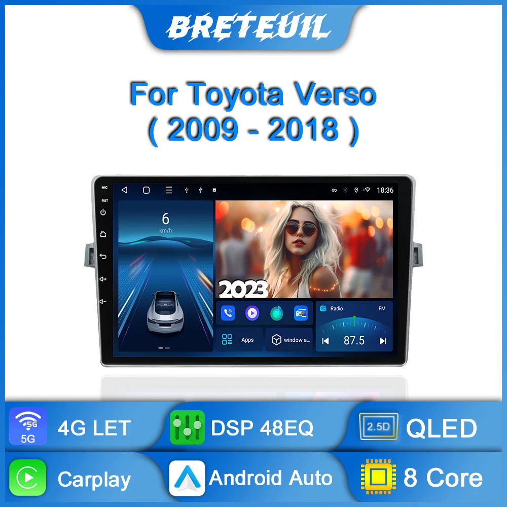 Автомагнитола для Toyota Verso R20 2009 2010 2011 2012 2013 2014 2015 2016 2017 2018 Android мультимедийный видеоплеер GPS навигация Carplay QLED сенсорный экран авто стерео
Автомагнитола для Toyota Verso R20 2009 2010 2011 2012 2013 2014 2015 2016 2017 2018 Android мультимедийный видеоплеер GPS навигация Carplay QLED сенсорный экран авто стерео