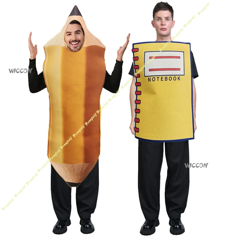 Halloween Funny Pencil Notebook Shaped Cosplay Costume Party Stage Performance Outfit Masquerade Role Play Costume
Halloween Funny Pencil Notebook Shaped Cosplay Costume Party Stage Performance Outfit Masquerade Role Play Costume