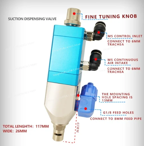 High-precision Dispensing Valve Suck Back Suction Glue Control Dispenser Valve For Fluid materials
High-precision Dispensing Valve Suck Back Suction Glue Control Dispenser Valve For Fluid materials