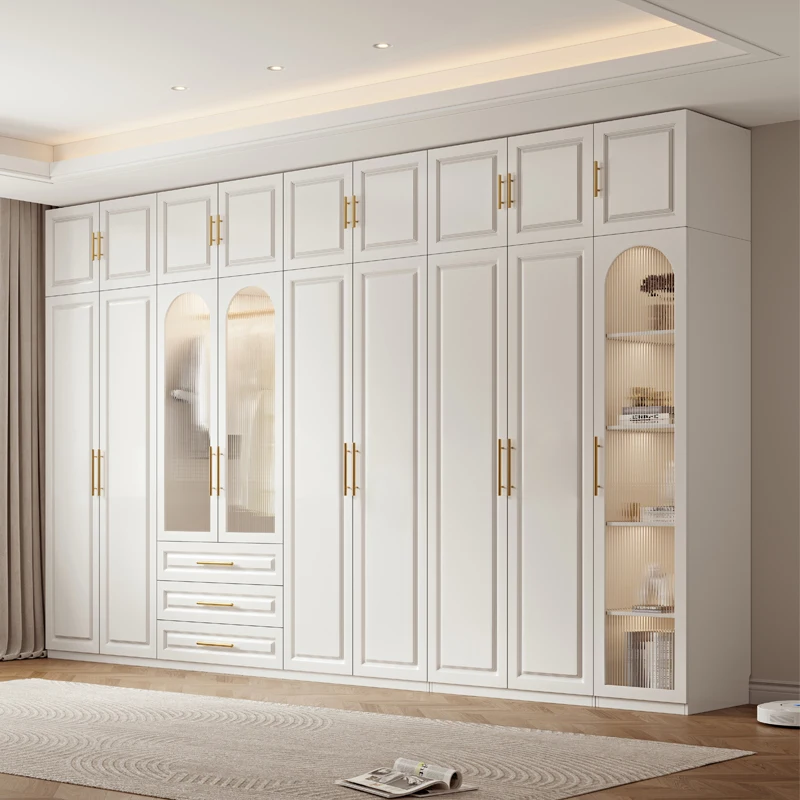 Clothes Storage Luxury Glass Door Wardrobes Shelves Bedroom Orgnizer Wardrobes Storage Creative Modular Guarda Trendy Furniture
Clothes Storage Luxury Glass Door Wardrobes Shelves Bedroom Orgnizer Wardrobes Storage Creative Modular Guarda Trendy Furniture