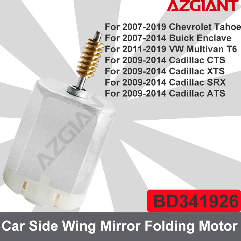 Azgiant Car Side Mirror Folding System Motor For Chevrolet Tahoe Buick Enclave VW Multivan T6 Cadillac CTS/XTS/SRX/ATS Auto part
Azgiant Car Side Mirror Folding System Motor For Chevrolet Tahoe Buick Enclave VW Multivan T6 Cadillac CTS/XTS/SRX/ATS Auto part