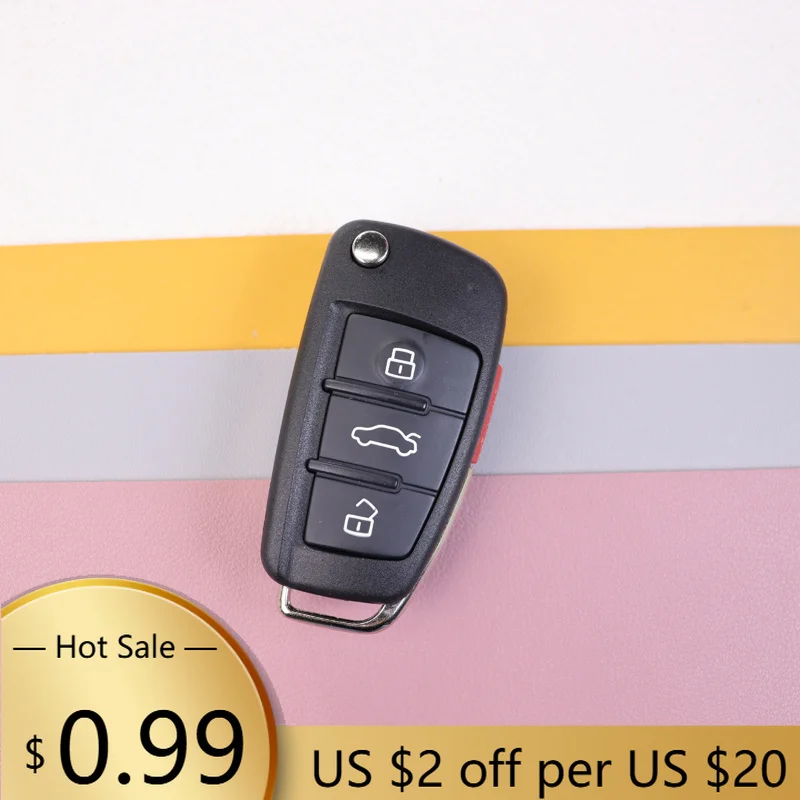Hub Caps For Audi 3 4 Buttons Car Remote Key Housing TT A2 A8 A6 A6L A4S5 C5 C6 B6 A4L A5 Q5 S RS Q7 B7 Q3 A3 Key Case Shell
Hub Caps For Audi 3 4 Buttons Car Remote Key Housing TT A2 A8 A6 A6L A4S5 C5 C6 B6 A4L A5 Q5 S RS Q7 B7 Q3 A3 Key Case Shell