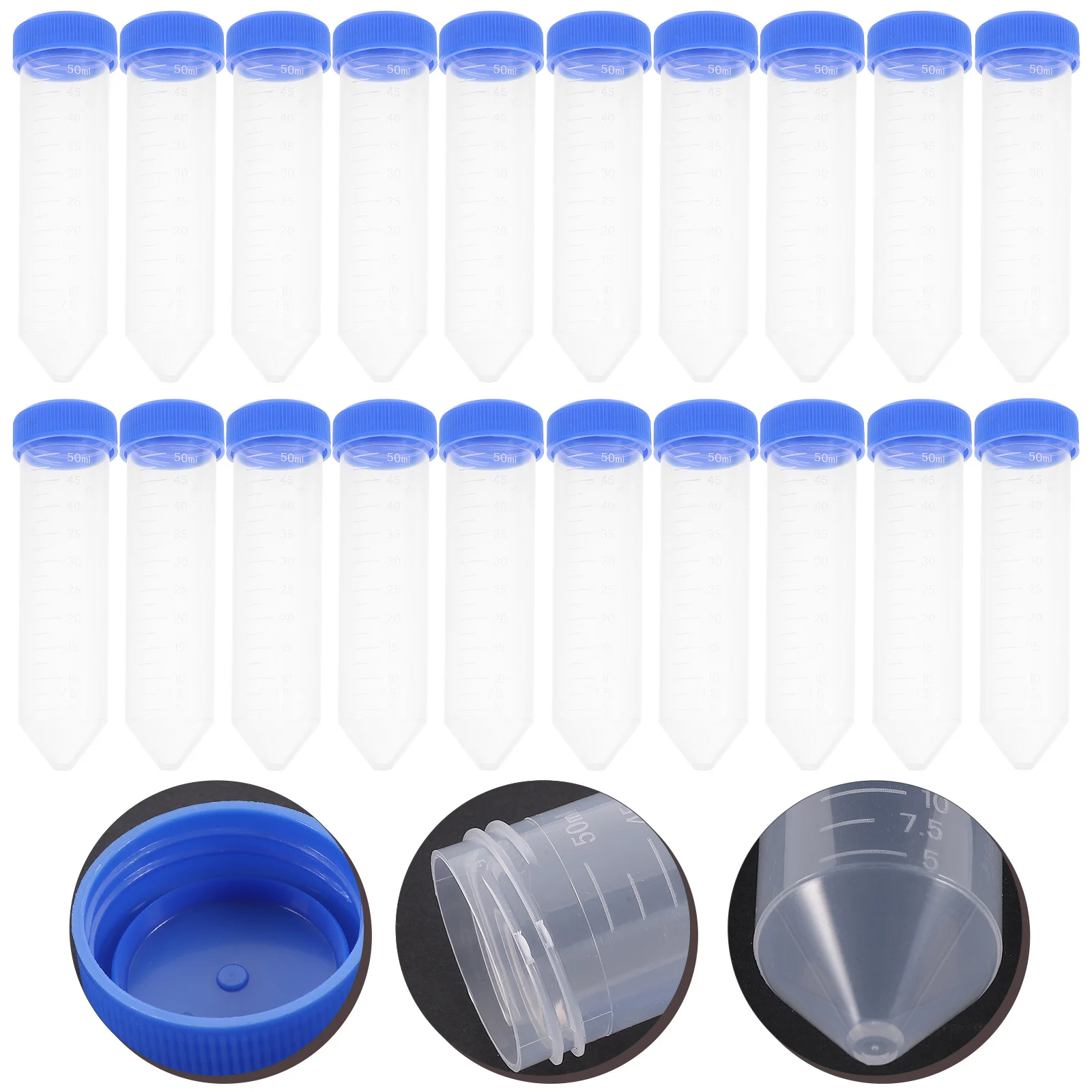 25Pcs Centrifuge Tubes 50Ml Transparent Smooth Wall Tight Lid Plastic Laboratory Storage Tubes Sample Liquid Container
25Pcs Centrifuge Tubes 50Ml Transparent Smooth Wall Tight Lid Plastic Laboratory Storage Tubes Sample Liquid Container