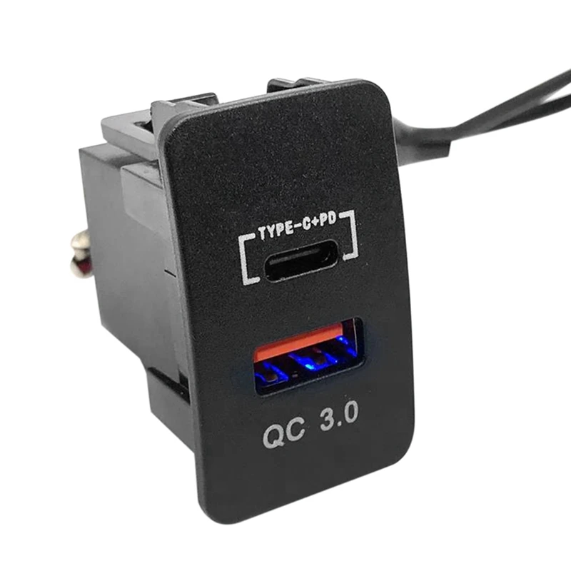 2X 36W Dual USB Fast Charger Adapter QC3.0 Type C+PD Dashboard Socket LED Voltmeter For Honda CIVIC Accord HR-V JAZZ
2X 36W Dual USB Fast Charger Adapter QC3.0 Type C+PD Dashboard Socket LED Voltmeter For Honda CIVIC Accord HR-V JAZZ