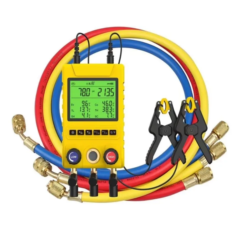 100 Intelligent Digital Stainless Steel HVAC Pressure Gauge R410A Refrigeration Electric Manifold Tool 240V Hydraulic Tools
100 Intelligent Digital Stainless Steel HVAC Pressure Gauge R410A Refrigeration Electric Manifold Tool 240V Hydraulic Tools