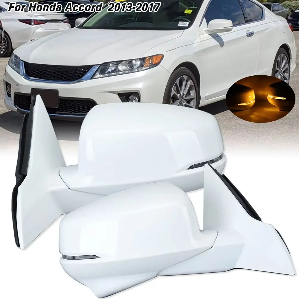 Side Power Heated Mirror for Honda Accord 2013-2015 rearview turn signal lights Camera mirrors White cover frame accessories
Side Power Heated Mirror for Honda Accord 2013-2015 rearview turn signal lights Camera mirrors White cover frame accessories
