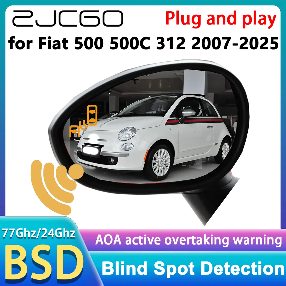 for Fiat 500 500C 312 2007-2025 Blind Spot Assist Monitoring Detection OEM BSM BSA BSD System Plug & Play 77GHz Radar Detector
for Fiat 500 500C 312 2007-2025 Blind Spot Assist Monitoring Detection OEM BSM BSA BSD System Plug & Play 77GHz Radar Detector